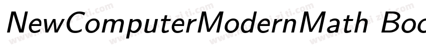 NewComputerModernMath Book字体转换